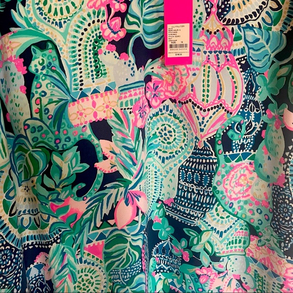 NWT Lilly Pulitzer Kathie Dress in Multi Lookin Sharp Size 16 - Picture 3 of 5